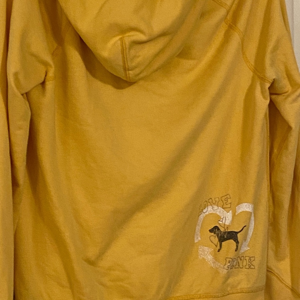 Sold 🩷🛍️New PINK Vintage Yellow Pullover Hoodie💛 - Picture 9 of 11